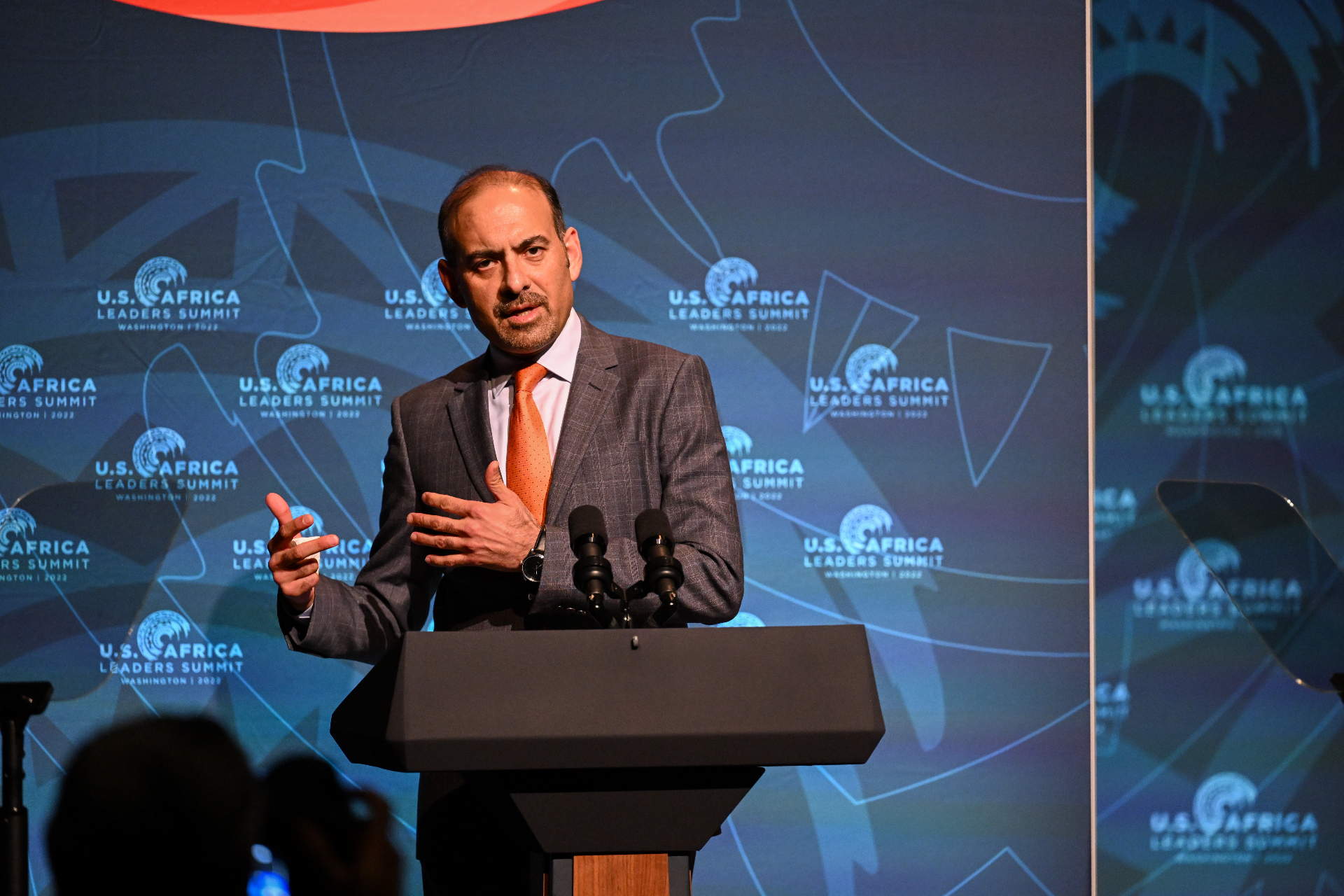 Dilawar Syed speaking at U.S. Africa Leaders Summit